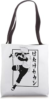 Naruto Shippuden Kakashi with Vertical Kanji Tote Bag
