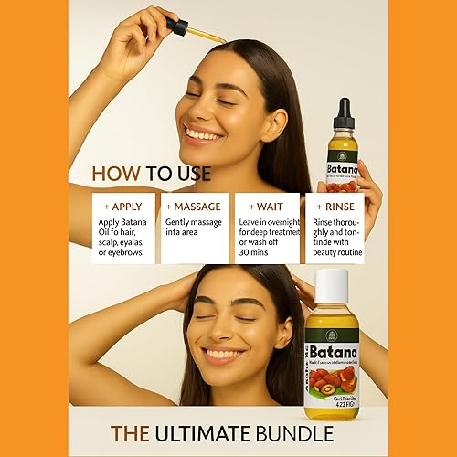 Miniatura 7 de Batana Aceite natural para el crecimiento del cabello, 100% aceite de batana para el crecimiento del cabello, extracto de batana, 4.23 onzas