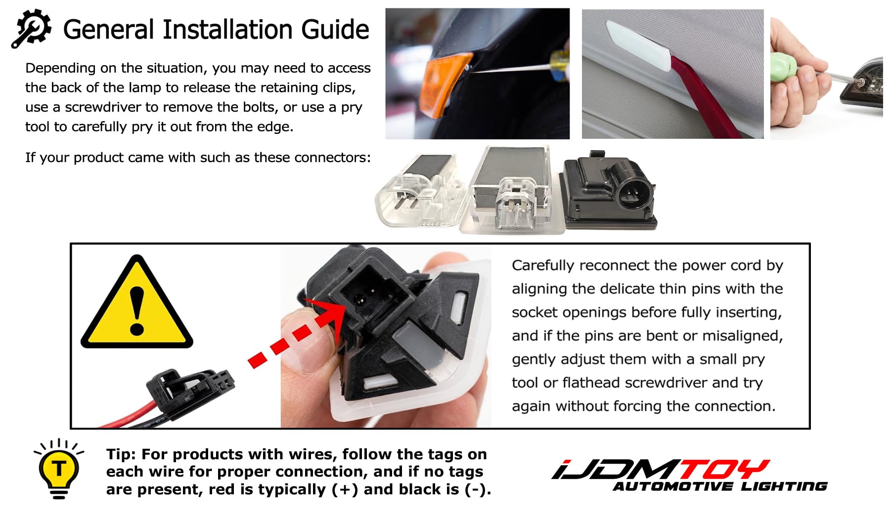Amazon.co.jp: iJDMTOY クリアレンズ アンバー/レッド フルLED サイド