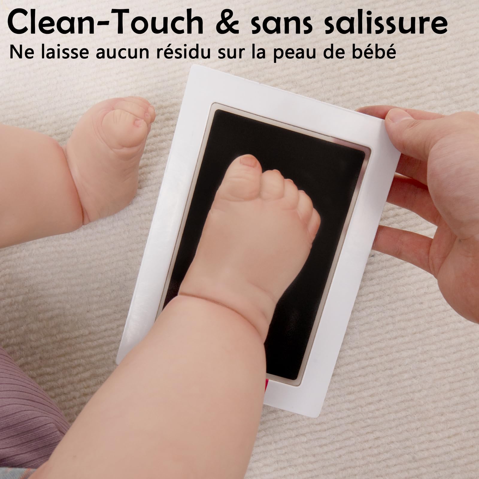 Coffret cadeau bébé 6 en 1 couverture mousseline doudou bavoir chaîne tétine pied carte cadeau Rose