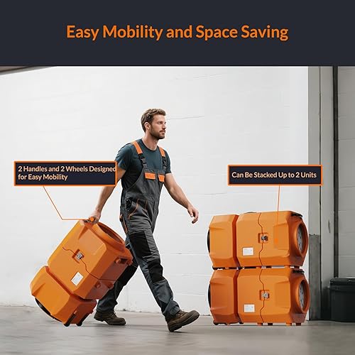 Miniatura 4 de PURISYSTEMS Purificador de aire para industrialcomercial, purificador de aire HEPA con luz, filtración de 3 etapas, 1100 pies cuadrados, 900 CFM,