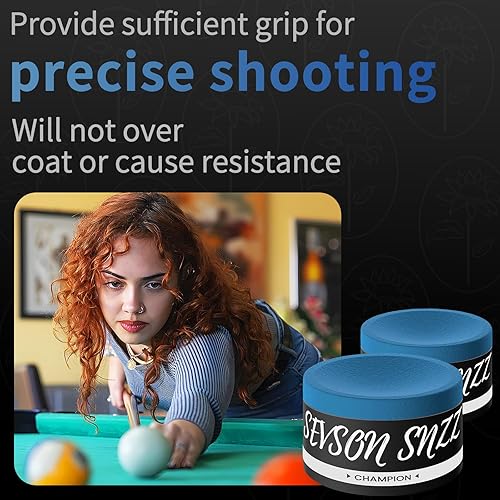 Miniatura 6 de Pool Cue Chalk - Billiard Chalk Round Circle Cube Pool Stick Premium Hand Chalk Table Accessories for Billiards Snooker Tournament Clubs Bars Home