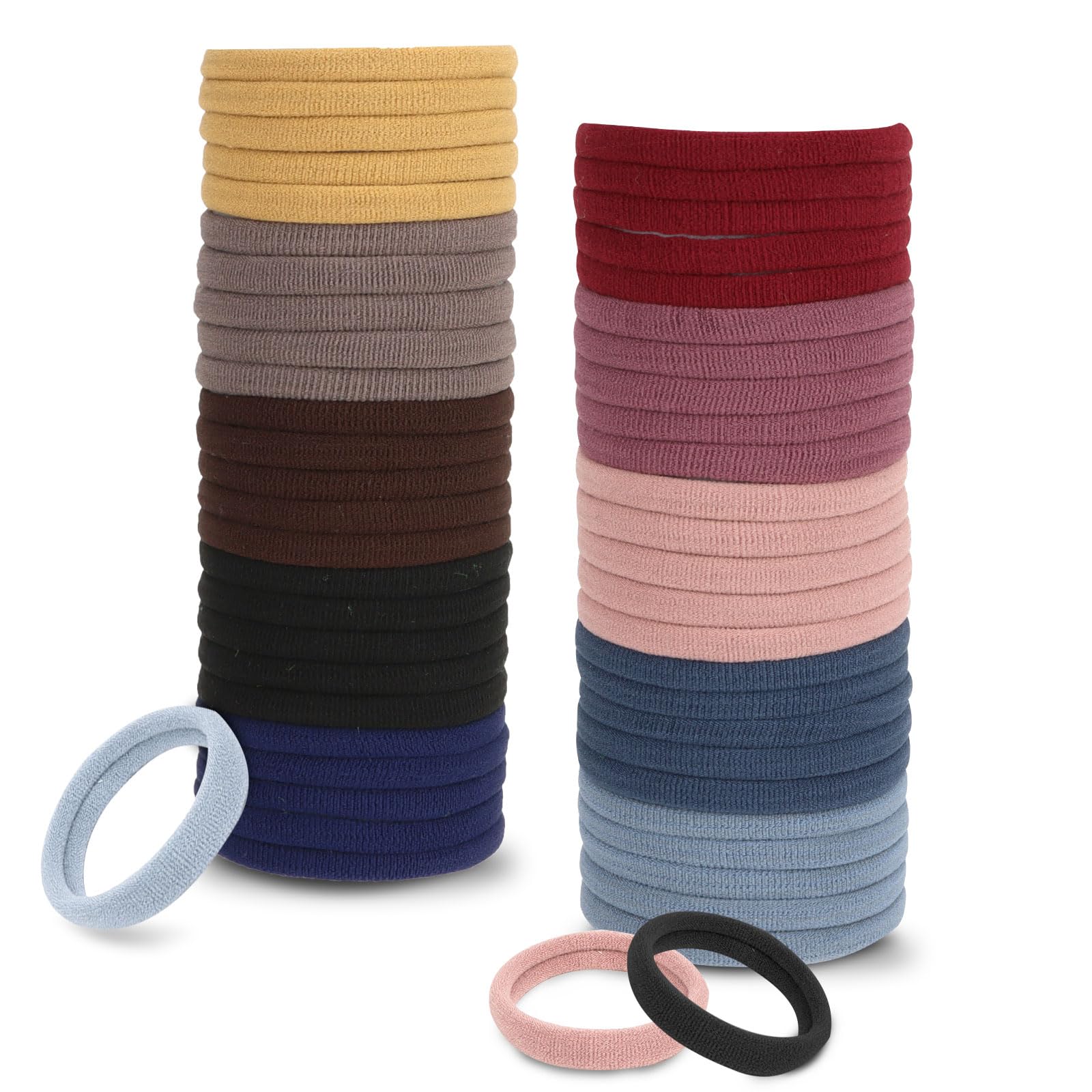 Wanciler Elastic Hair Bands for Women Rubber Hair Bands 1 Set Small Hair Ties Elastic Hair Ties