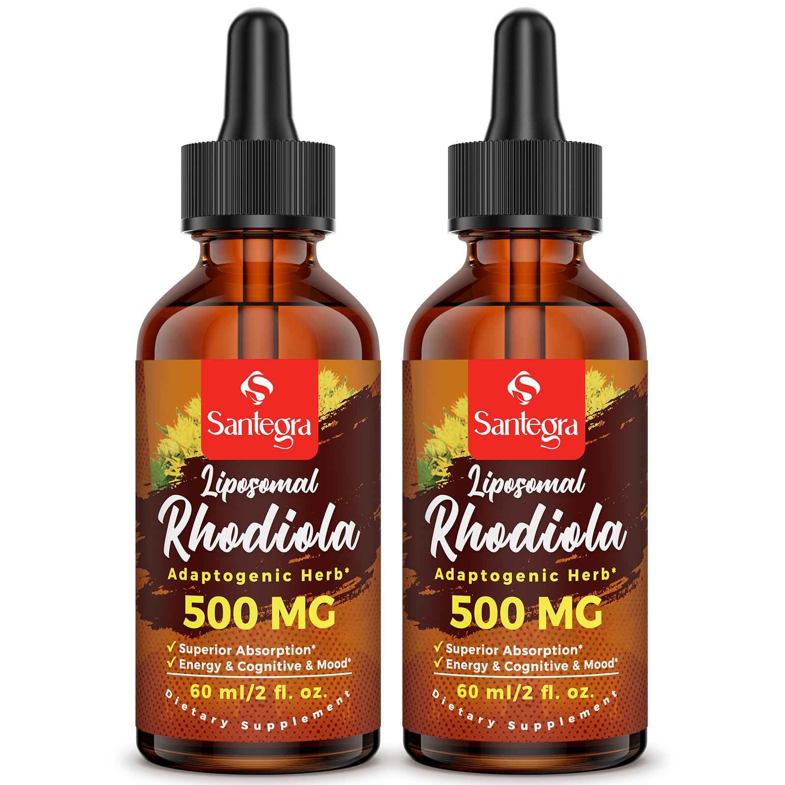57,000 MG Liposomal Active Rhodiola Rosea Supplement, Rhodiola Root Extract, Liquid for High Absorption, Rhodiola Rosea Root Extract Tincture for Energy, Stress, Mood, Vegan, 120 ml