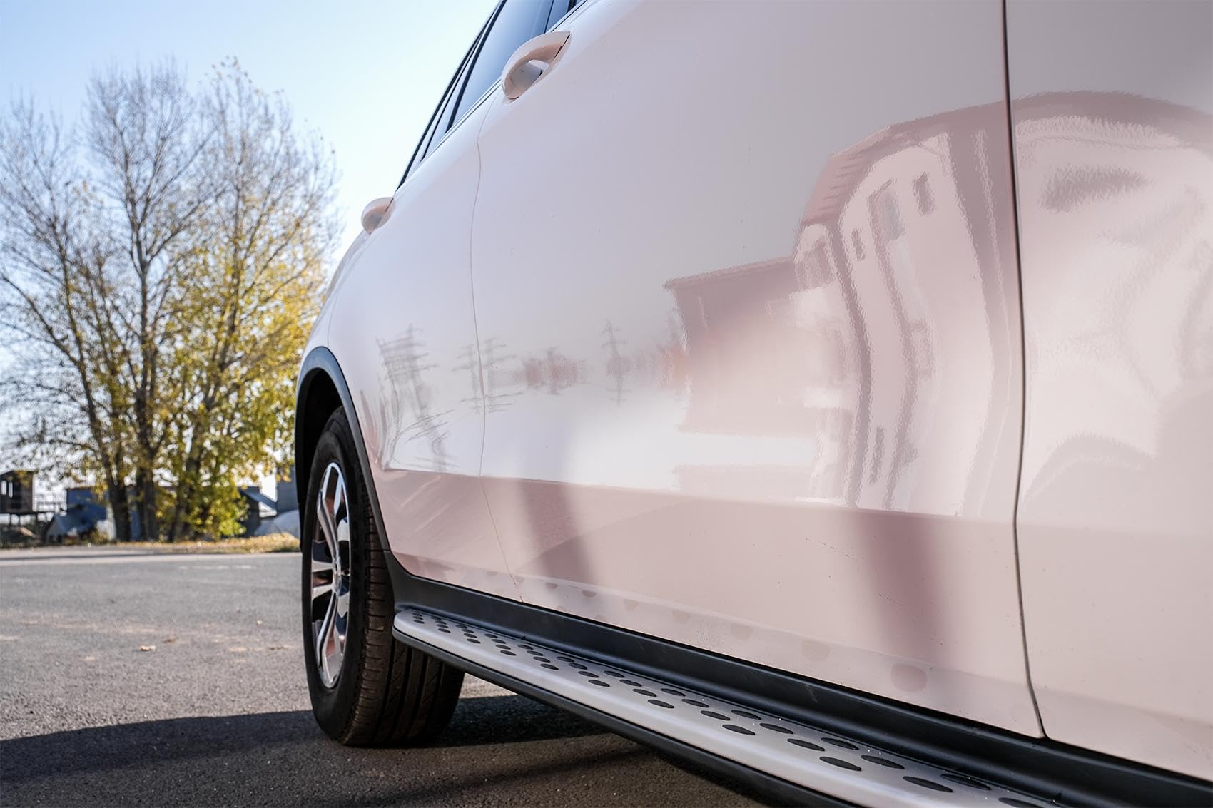 KITT - Plataformas laterales de acero inoxidable y aluminio, compatibles con GLC SUV X253 (2015-2022), GLC Coupe C253 (2016-2022)