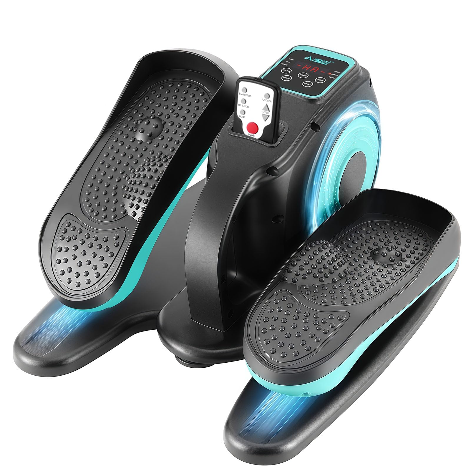 Under Desk Elliptical Machine, Ellipse Leg Exerciser for Seniors Adults, Adjustable Speeds Elliptical Trainer with Remote Control, Quiet & Portable Mini Seated Pedal Exerciser for Home Office Use-image-19