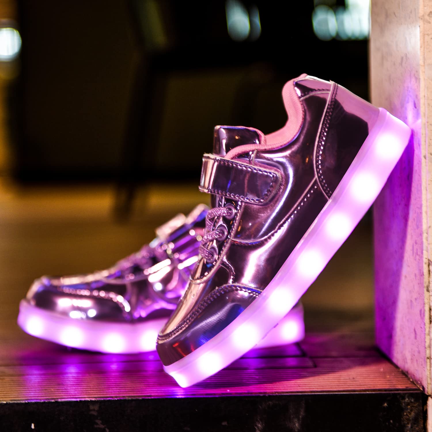 Zapatillas con luz LED para niños, con carga USB, intermitentes, para niños y niñas