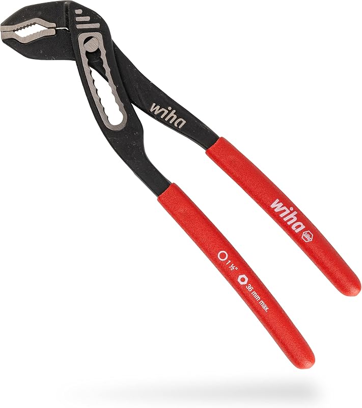 Alicate Bomba d’Água Wiha Classic em Aço-Liga com Pegada Ergonômica, 180 mm — Z21018001SB