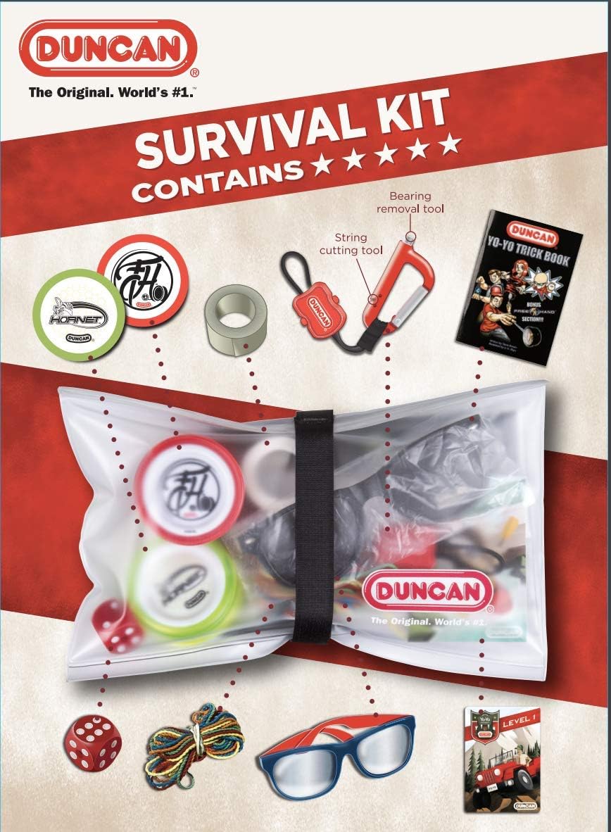 Duncan Toys Yo-Yo Scout Survivor Pack, Yo-Yo Gift Set with [2] Yo-Yos, Accessories, Trick Book and More