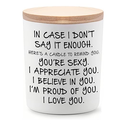 Gifts for Her Funny Romantic Unique Valentines Day Anniversary Christmas Birthday I Love You Gift for Girlfriend Wife Novelty Lavender Scented Soy Candle