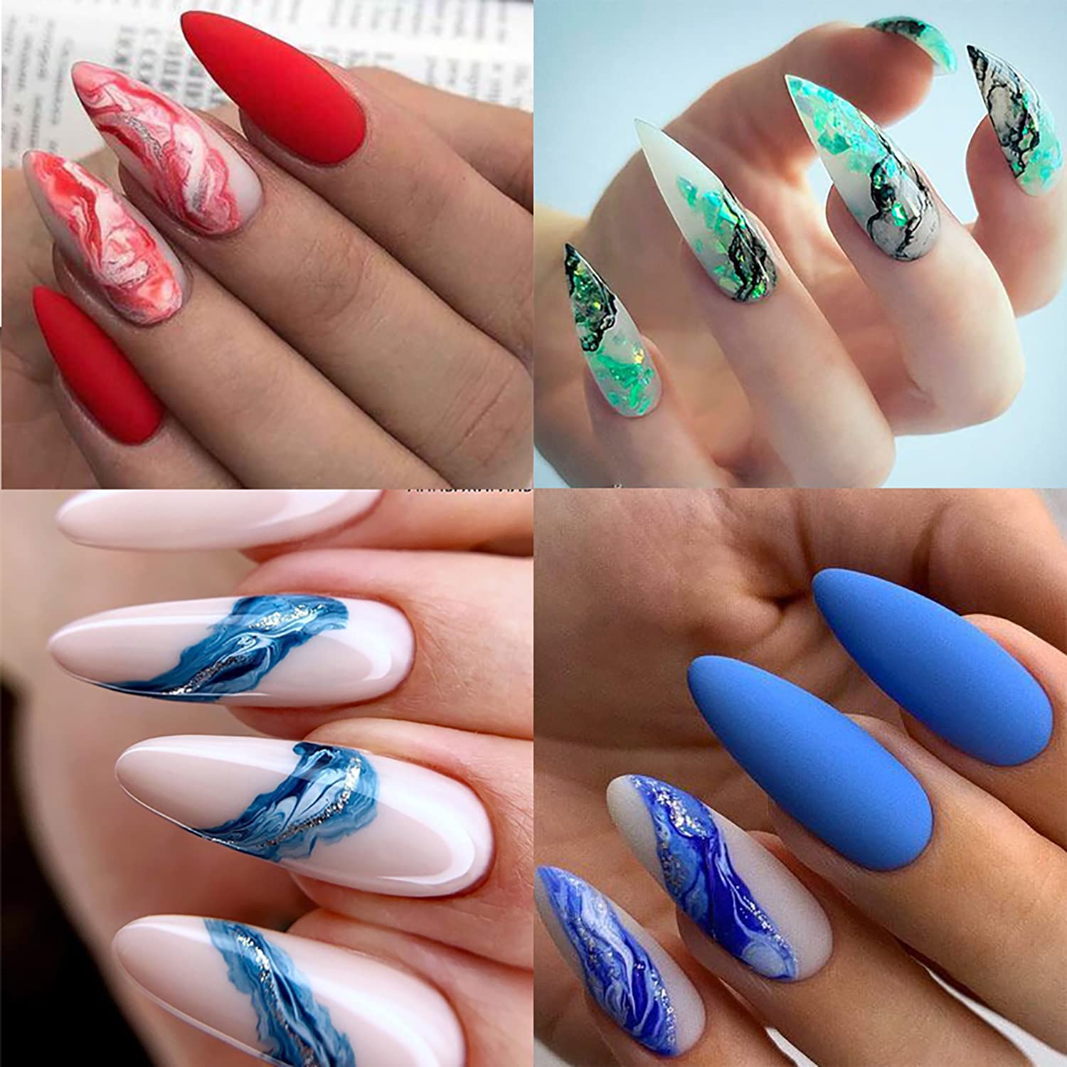 3 Pezzi Nail Stamping Piastre Francese Marmo A Strisce Nail Art Stampaggio Modello Marmorizzazione In Acciaio Inox Nail Design Stencil Strumenti