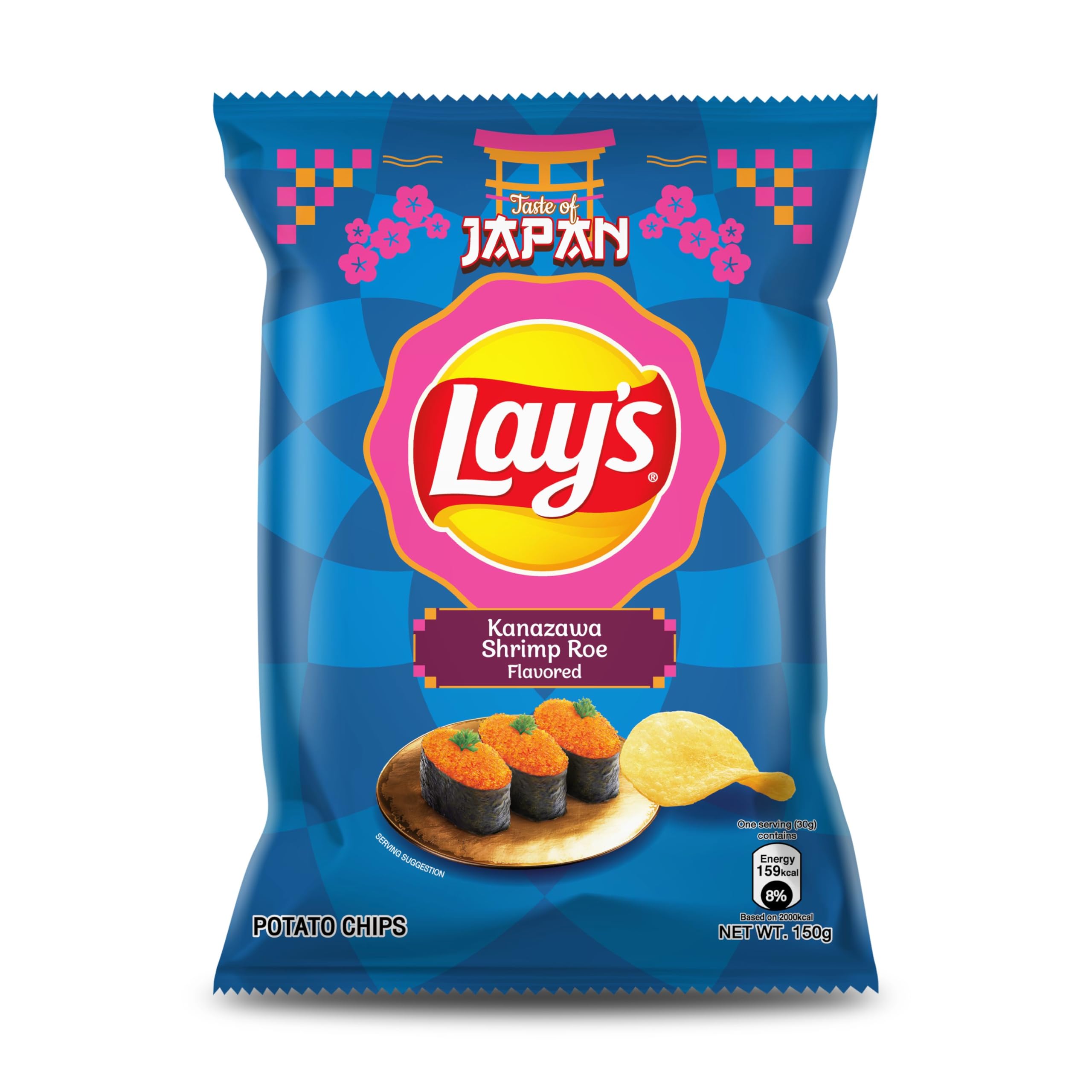 Lay's Kanazawa Shrimp Roe Potato Chips Snacks 150g : Amazon.sg