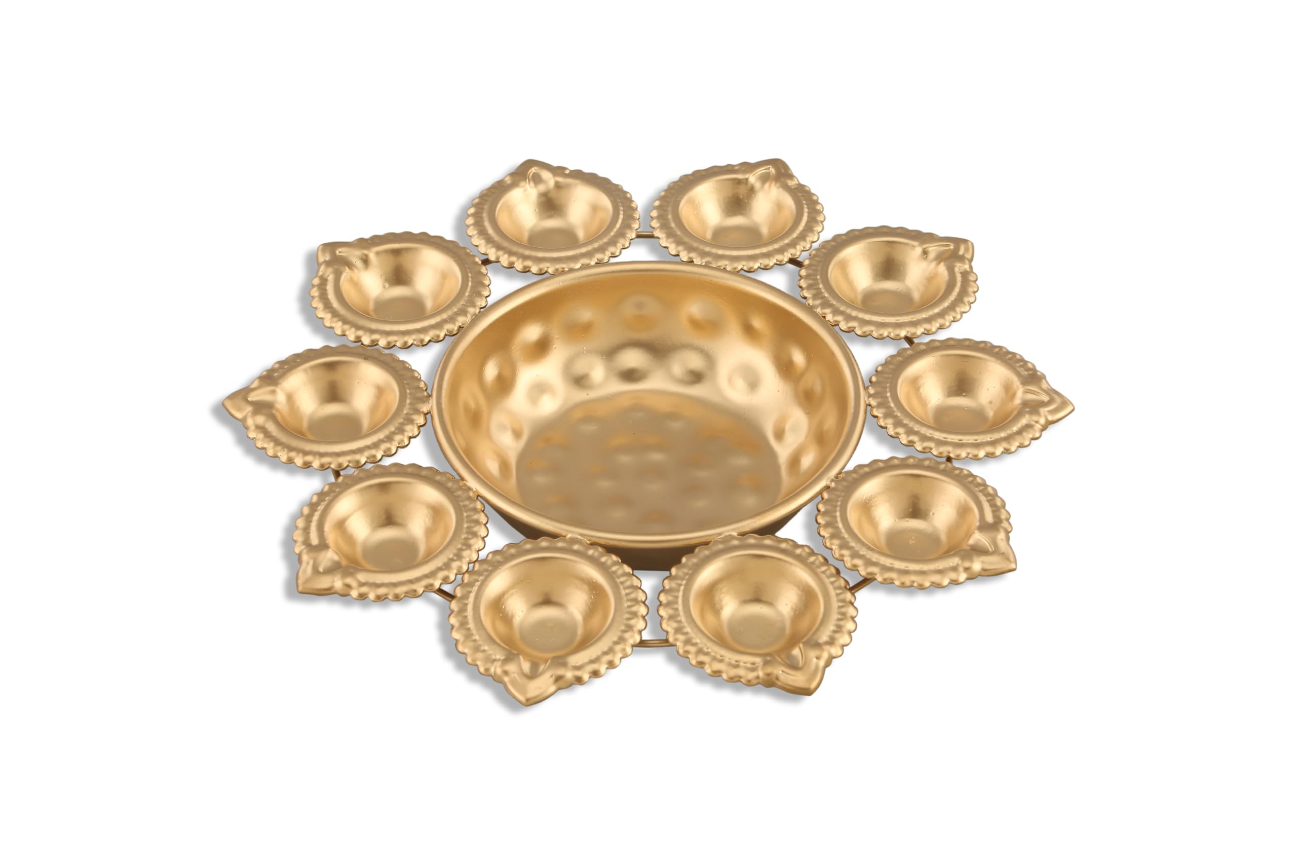 Diya Urli Bowl - Floating Flowers & Tea Lights -7 Diya Urli Bowl - Floating Flowers & Tea Lights -7