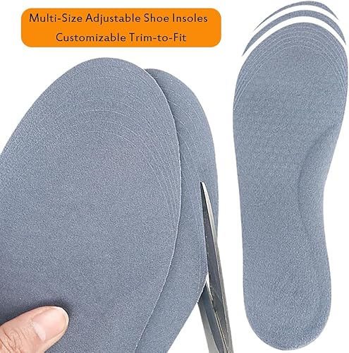 Miniatura 3 de 1 par de plantillas deportivas de gel de silicona azul, reutilizables, de longitud completa, antideslizante, cómoda, almohadilla de aire,