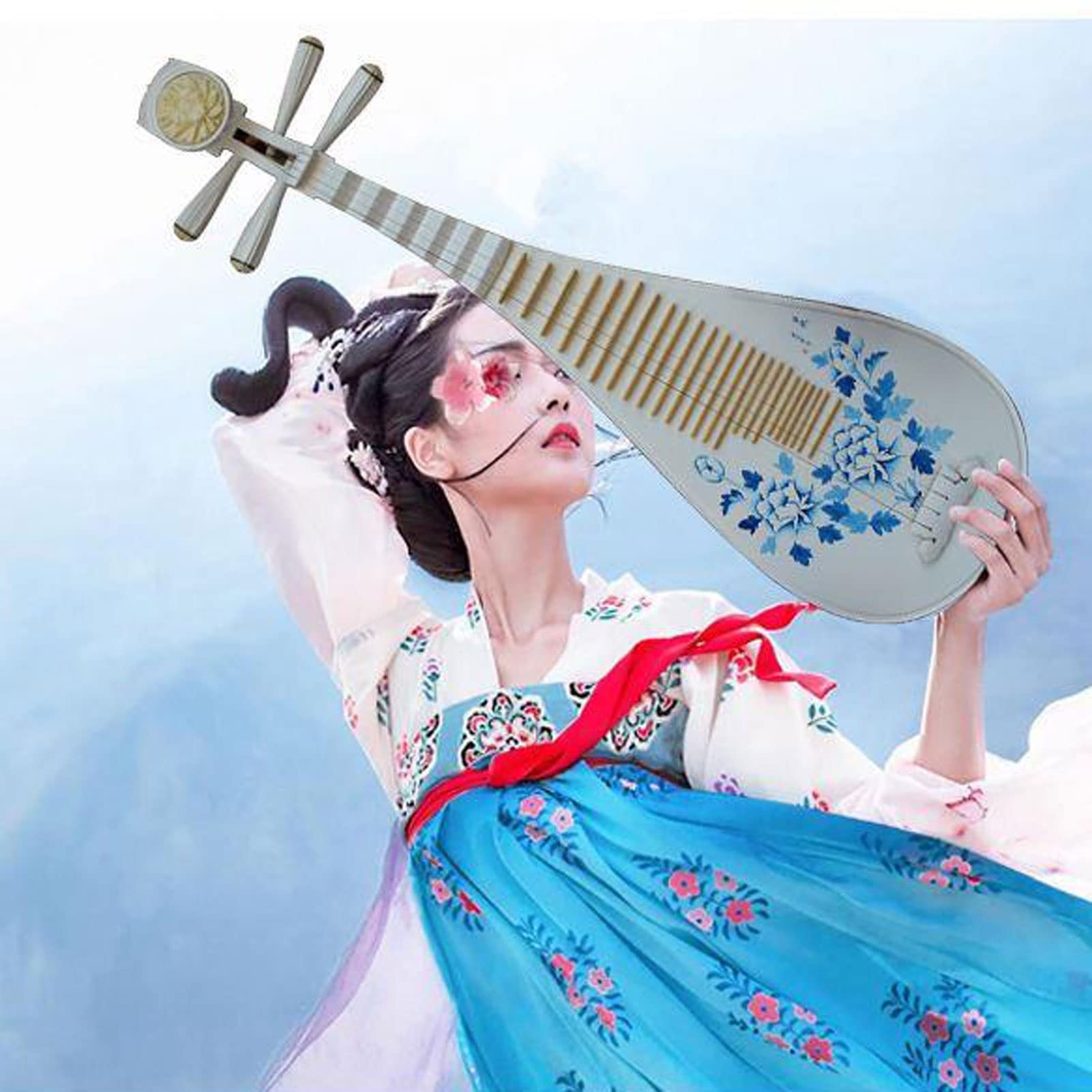 Chinesische Laute Pipa High-End-Saiten sind perfekt montiert.Die Lautstärke ist klar und laut, eine Mischung aus Finesse und Kraft