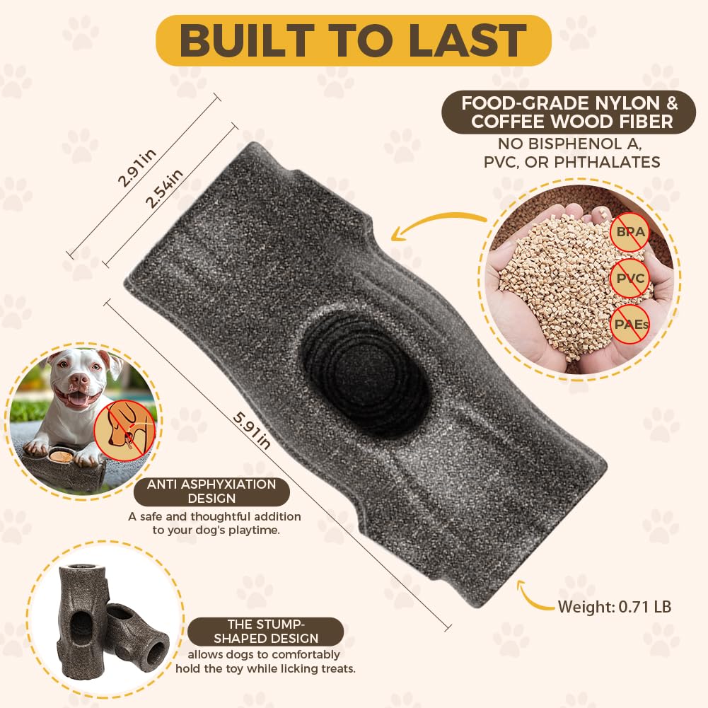 Mankoda Jouets à friandises pour chien pour les garder occupés – Puzzle interactif pour chien avec moule congelé, jouets à mâcher agressifs indestructibles pour grands chiens, qualité alimentaire