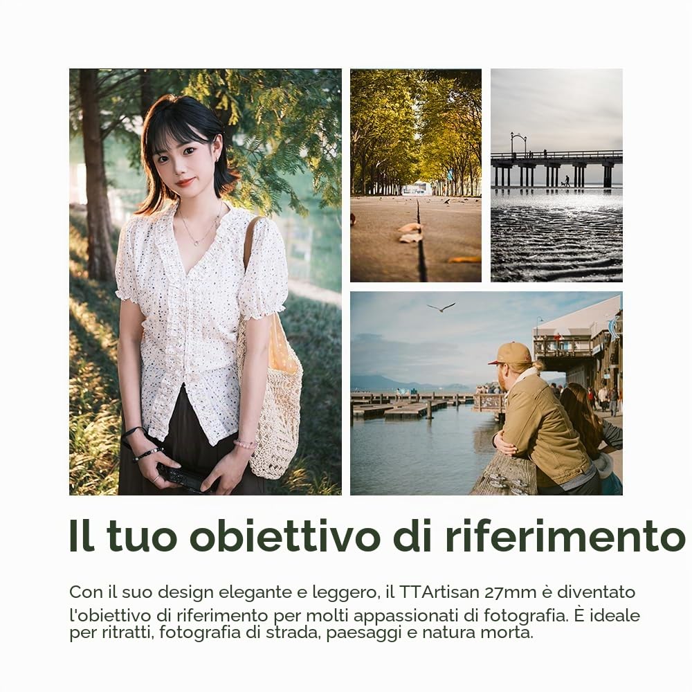 TTARTISAN APS-C 27 mm F2.8 F/2.8 - Obiettivo autofocus per fotocamera mirrorless X-Mount AF (X, argento)