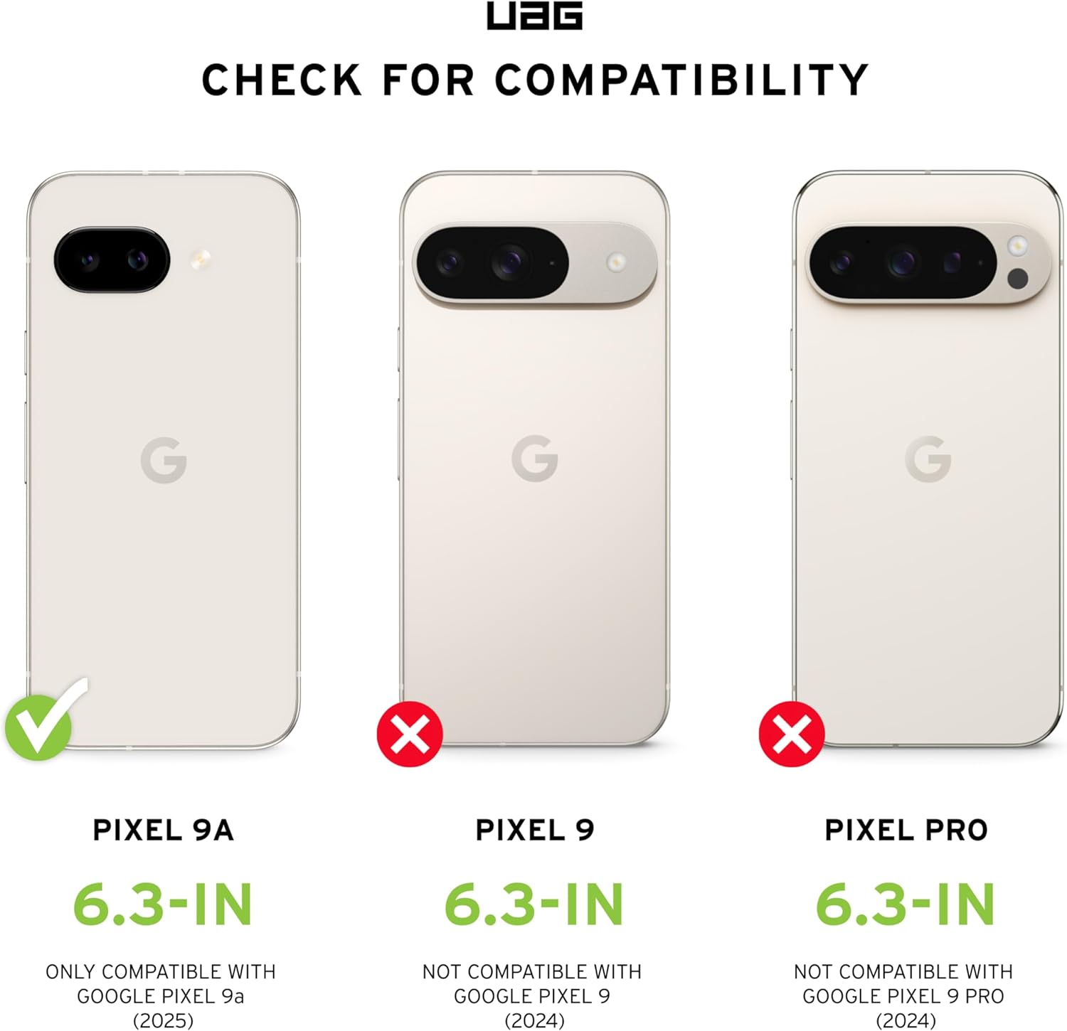 URBAN ARMOR GEAR UAG Made for Google Pixel 9a Case Scout - Rugged Non-Slip Military Drop Tested Protective Cover, Black