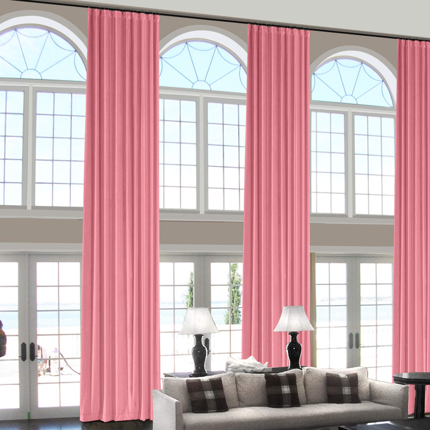 Amazon.com: ChadMade 156 Inches Long Velvet Curtains, 2 Panels