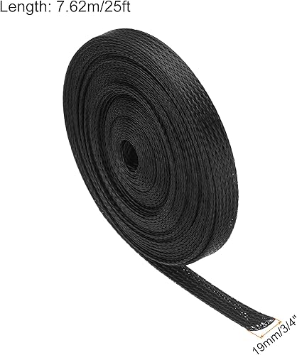 Miniatura 2 de Telar de alambre expandible de PET de 25 pies, 3/4 pulgadas, funda de alambre trenzado de PET