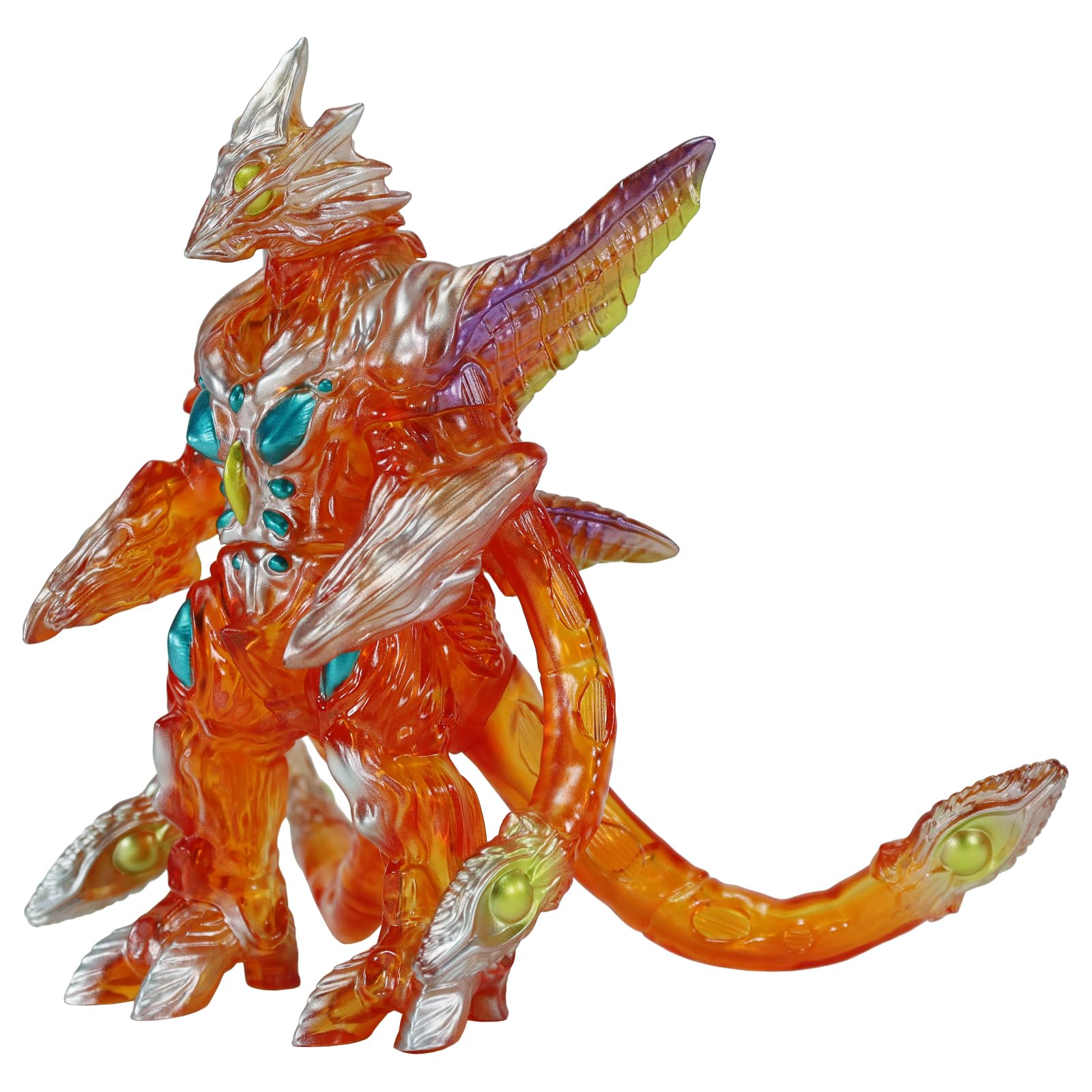 CCPJAPAN ミドルサイズシリーズ ガメラ【第8弾】 イリス クリアオレンジ Ver. 約135mm PVC製 塗装済み完成品フィギュア