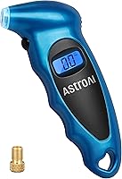 AstroAI Digital Tire Pressure Gauge 0-150 PSI - ±1 PSI Accurate, Backlit LCD, Presta Adapter for Cars Trucks Bikes, 4 Units (Blue)