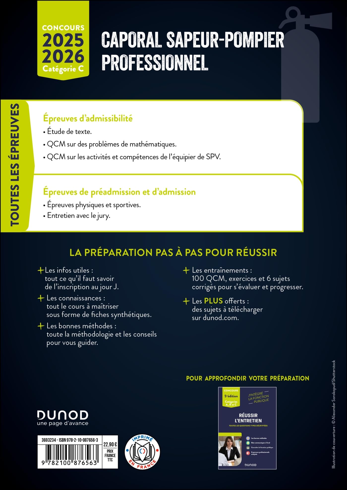 Concours Caporal sapeur-pompier professionnel 2025-2026: Tout-en-un