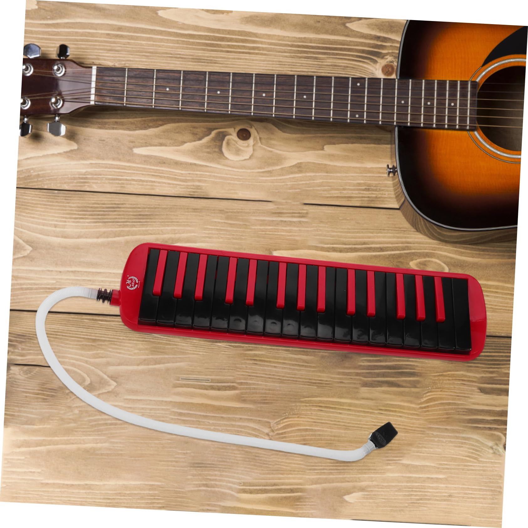 Cabilock Melódica y Estuche Eva con Teclado de Piano de 32 Teclas con Boquilla Instrumento Musical de Viento Ligero Tubos para Principiantes y Adultos