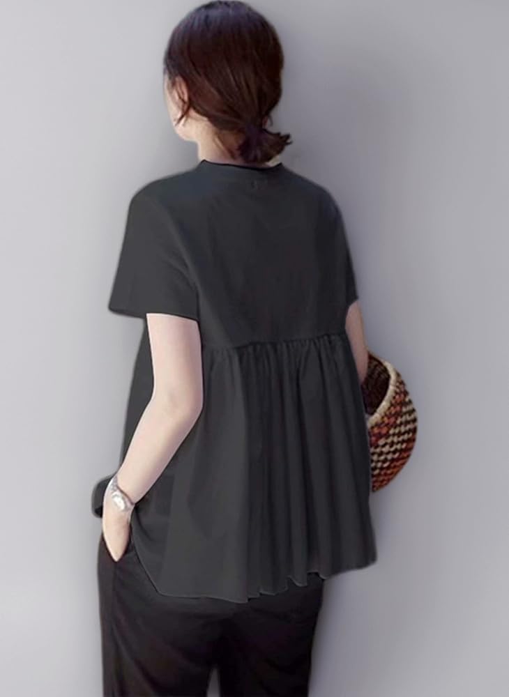 新品TO BE CHIC フリル付き黒半袖トップス 40 新品TO BE CHIC フリル付き黒半袖トップス 40 - メルカリ