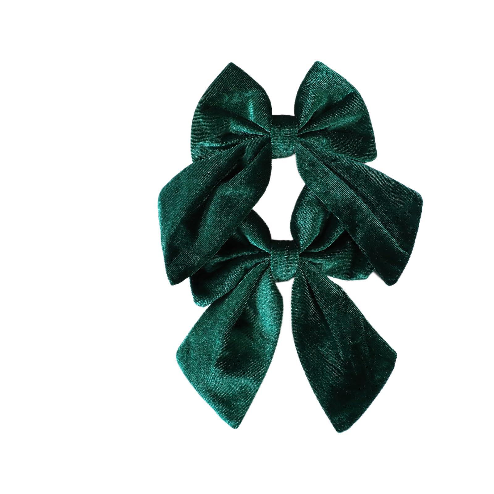 Limtula 2 Premium Velvety Holiday Bowknots Set Red Christmas Accents for Wreaths, Gifts & Table Decorations Velvety Christmas Bowknot Decorations