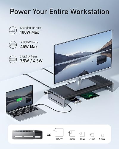 Miniatura 5 de Anker Estación de acoplamiento USB-C 675 (12 en 1, soporte de monitor, inalámbrico) con puertos USB-C de 10 Gbps, pantalla HDMI 4K a 60Hz,