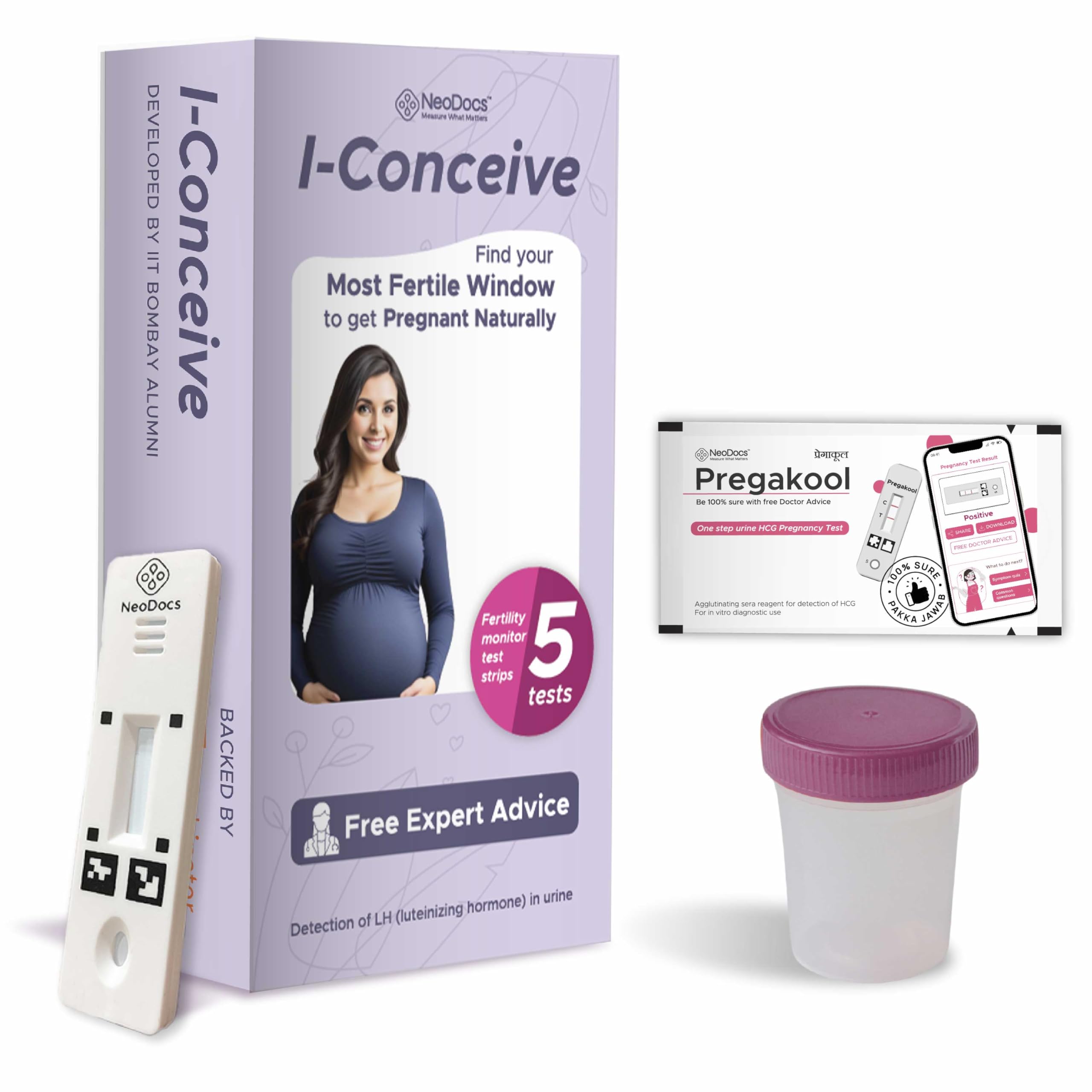 Neodocs I-Conceive Ovulation test kit for women planning pregnancy | (5 ovulation + 1 pregnancy FREE) | Accurate results in 5 mins | Easy and Convenient (B0D6RQBPB5) Amazon Price History, Amazon Price Tracker
