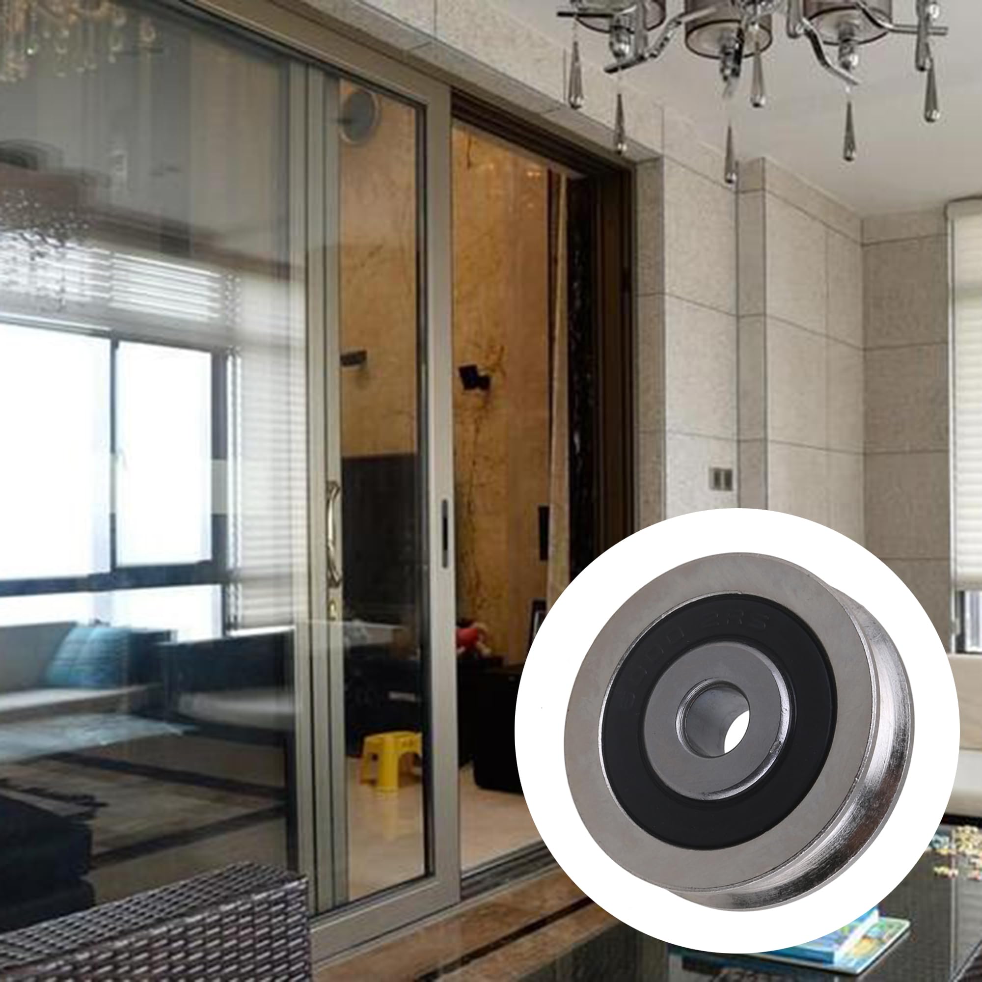 Mxfans U-Nut Führungsrollen 6x30x8mm - 2 Stück Bis 355kg Pro Rolle