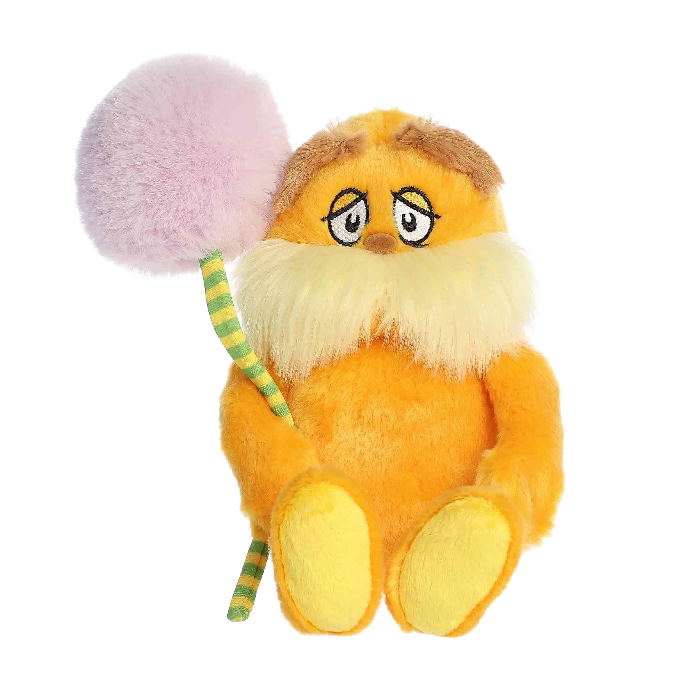 Aurora® Whimsical Dr. Seuss™ The Lorax with Truffula Stuffed Animal - Officially Licensed Plush for Imaginative Play - Perfect for Kids and Adults -