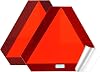 SMV Sign Stickers 2, Slow Moving Vehicle Triangle Emblem with Adhesive Back, 1000’ Visibility for Tractor, AG Equipment, Golf Cart & UTV, OEM Grade ASAE S276.8 Certified