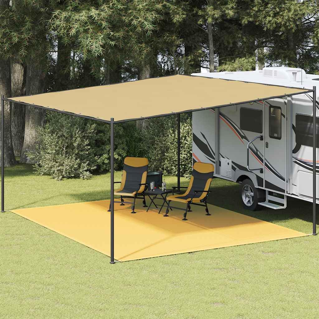 Mangloder Zeltteppich Blau Grau 200x Polyethylen wetterfest leicht faltbar robust für Camping Garten Terrassen Outdoor-Abenteuer