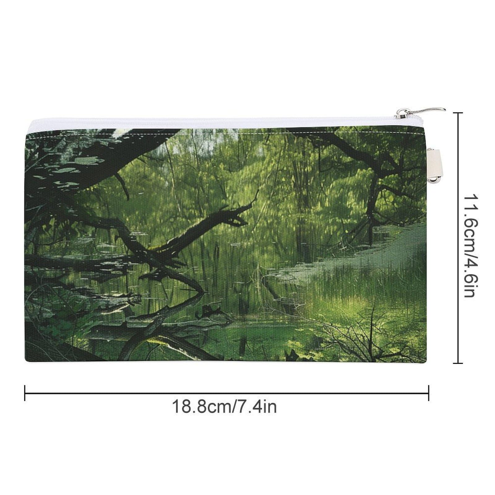 GPFVSJW An Ancient Swamp Canvas Wallet, Large Capacity Handbag Long Wallet Bi-Fold Wallet Change Purse Rfid Blocking Credit Card Holder Wallet for Women Men