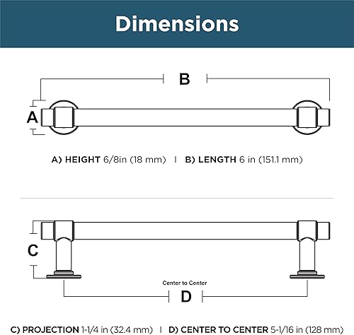 Miniatura 6 de Franklin Brass  P29520Z-CZ-B barra recta de 3 pulgadas para gabinete