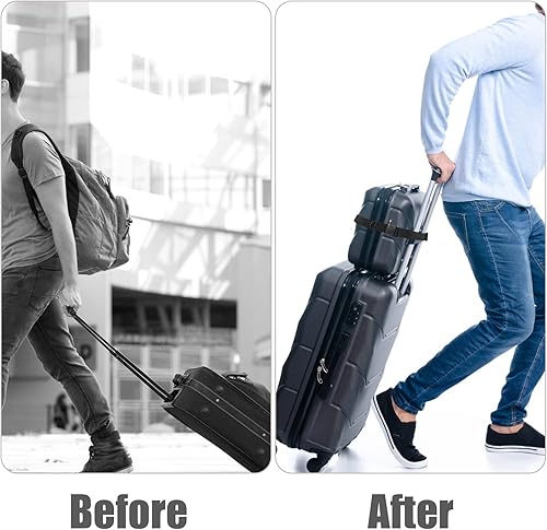 Miniatura 5 de Cinturón de viaje para equipaje, cinturón de viaje para equipaje de mano, elegante y ajustable, cinturón de viaje para equipaje, accesorios de viaje