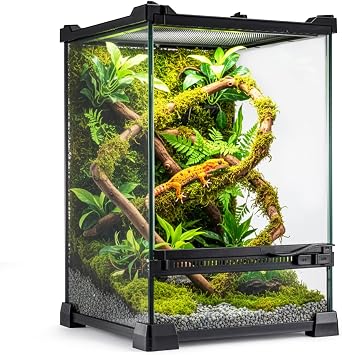 Glass Reptile Terrarium Insect Breeding Tank Vivarium Terrarium Tank Amphibians Box