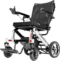 Cadeira de Rodas Elétrica Motorizada Powe Lite Compact Pop 120 kg - Prata