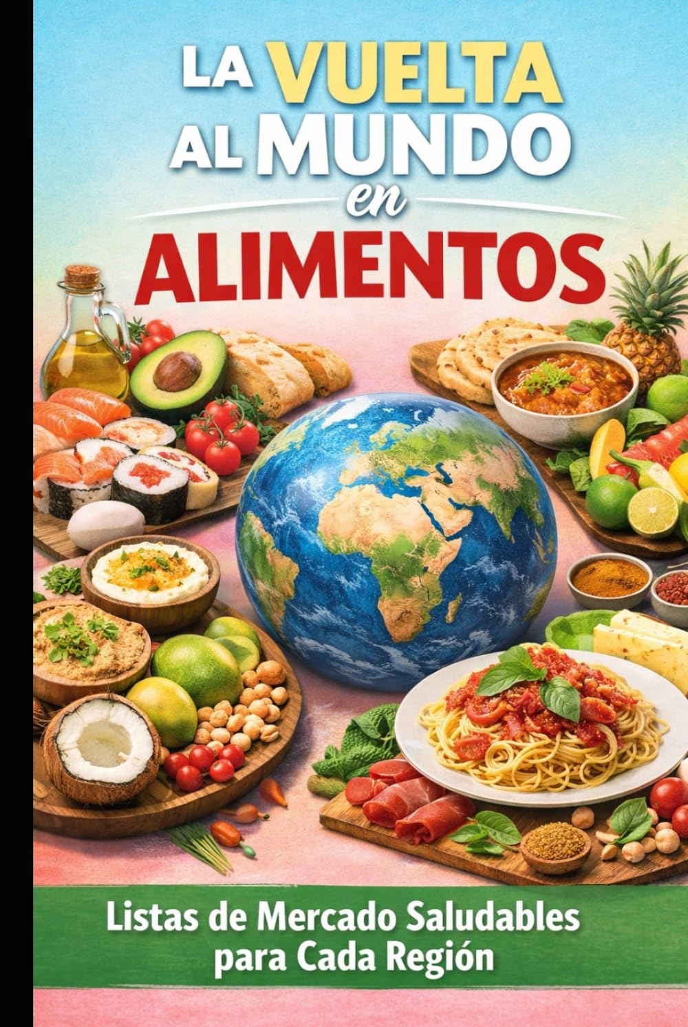 LA VUELTA AL MUNDO EN ALIMENTOS: Listas de Mercado Saludables para Cada Región (Culinaria Ancestral)