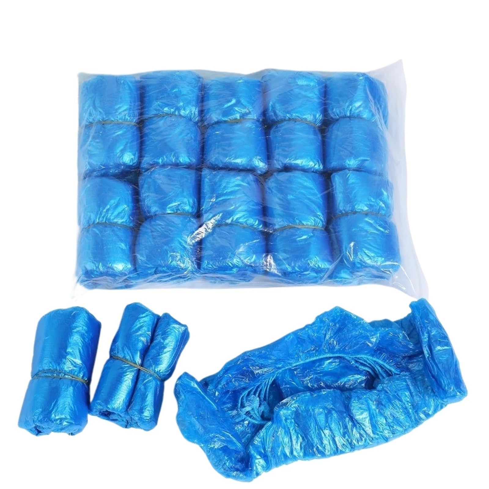WEOKDFHA Shoe Covers Waterproof Shoe Cover Plastic Non-slip Foot Indoor PE Padded Overshoes Rain(100pcs)