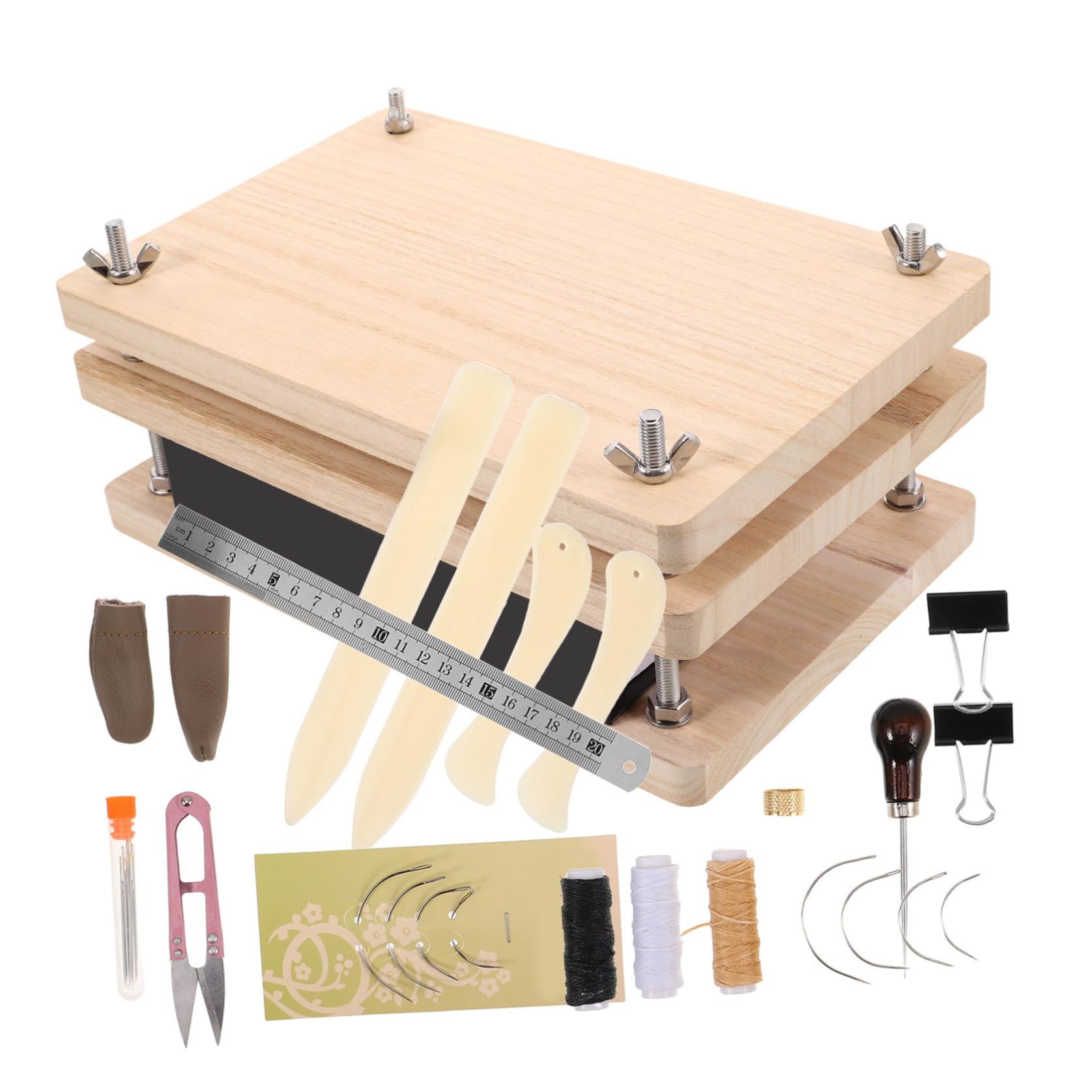 Libros de Madera y Metal Kit de Encuadernación para Bricolaje