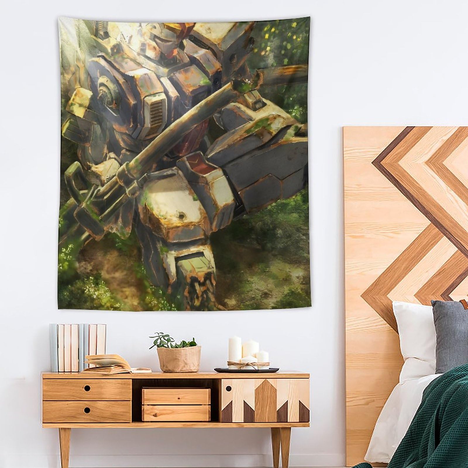 Amazon.co.jp: タペストリー ネオ ジオンガンダム 背景布 大判 布  