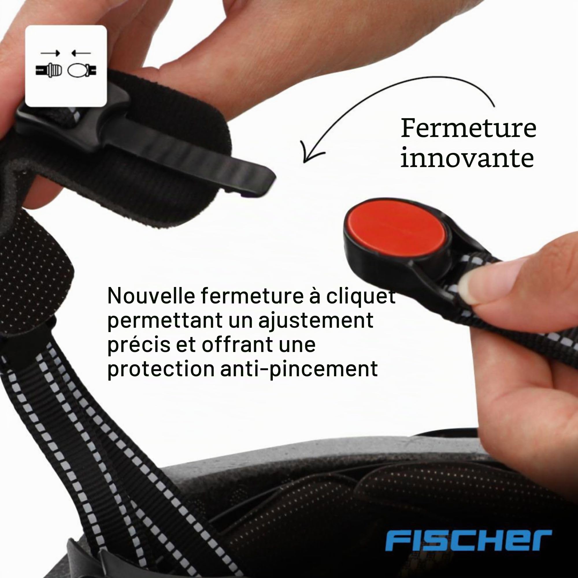 FISCHER Casque de vélo Urban Plus avec éclairage arrière LED intégré pour Homme et Femme
