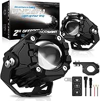 Vista 1 de NOVSIGHT Luces LED Pods Luces de Conducción - 2'' con 8 Modos de Luz 2 Tipos de Soportes, Impermeable Fuera de Carretera LED Light Pod