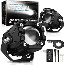 NOVSIGHT LED Pods Lights Driving Lights - 2'' with 8 Light Modes 2 Kinds Brackets, Waterproof Off Road LED Light Pod for Motorcycle Truck ATV UTV 5 Years Service