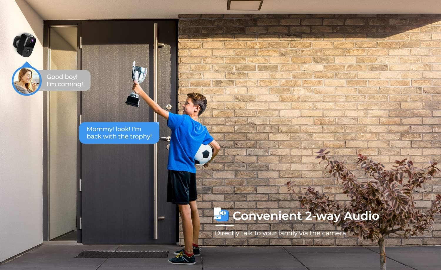 Best Cyber Monday 🔥 Wireless Security Camera, UOKIER Rechargeable Battery Powered Outdoor/Indoor Security Camera, PIR Motion Detection, Night Vision, 1080P, 2-Way Audio, Waterproof, Support Cloud Storage/TF Card