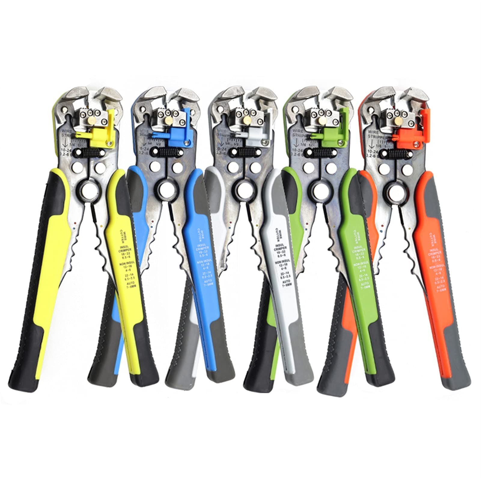 Pelacables/cortador/engarzadora Terminales de stripper Stripper automáticos Alicates de Crimp Cutter Cutter Herramientas multifuncionales de alta precisión Herramientas de mano conjuntos Para pelar ca